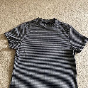 Black and white pinstriped dress size L